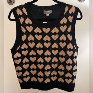 J. Crew Women’s Cashmere Argyle Heart Sweater Shell